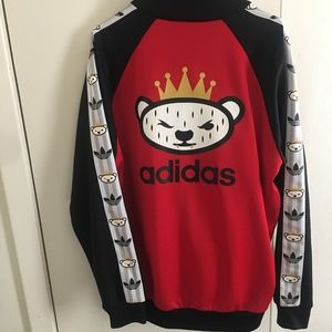 Adidas Nigo Bear King 25th anniversary tracksuit